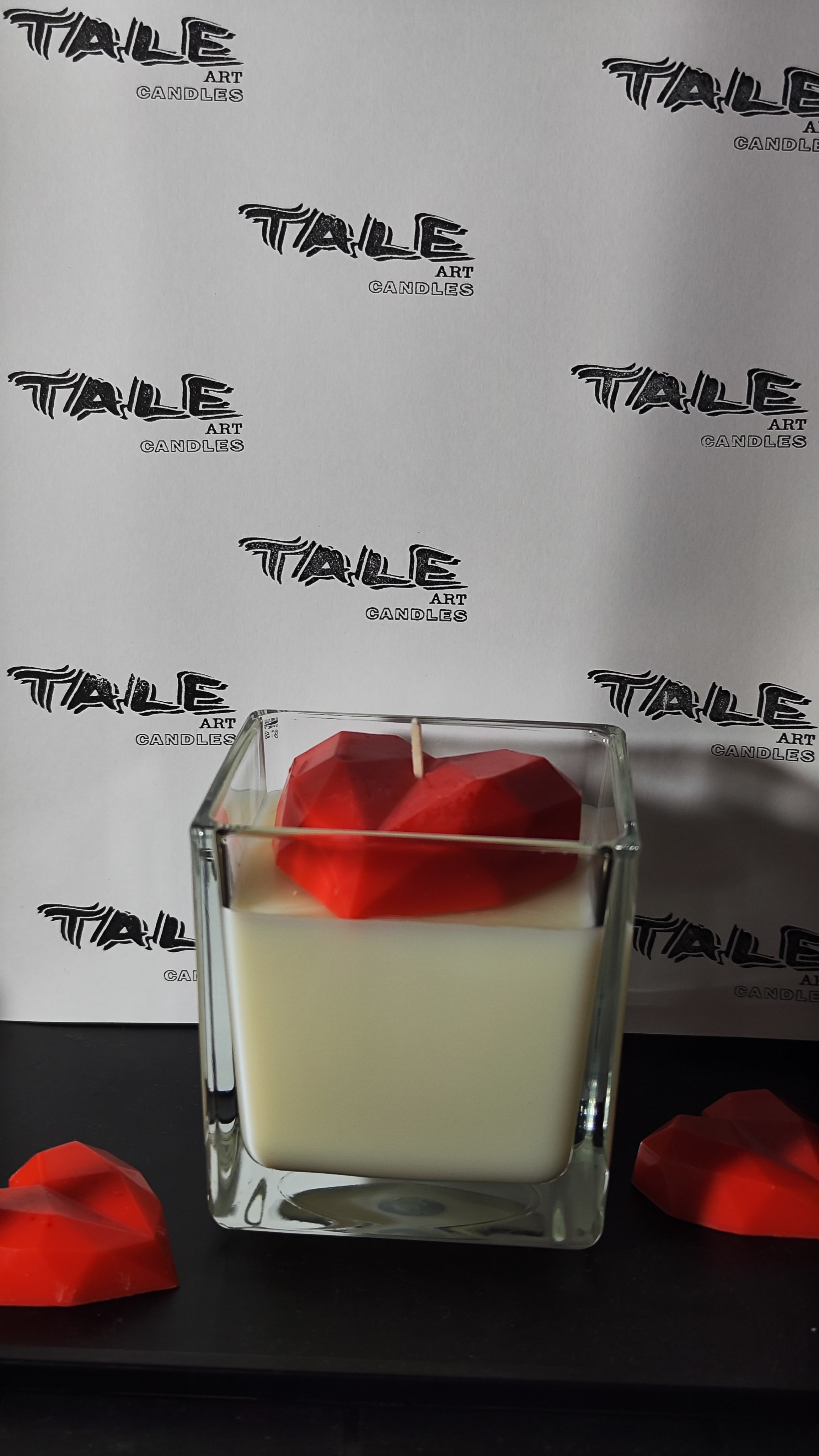 Svijeće u obliku geometrijskog srca